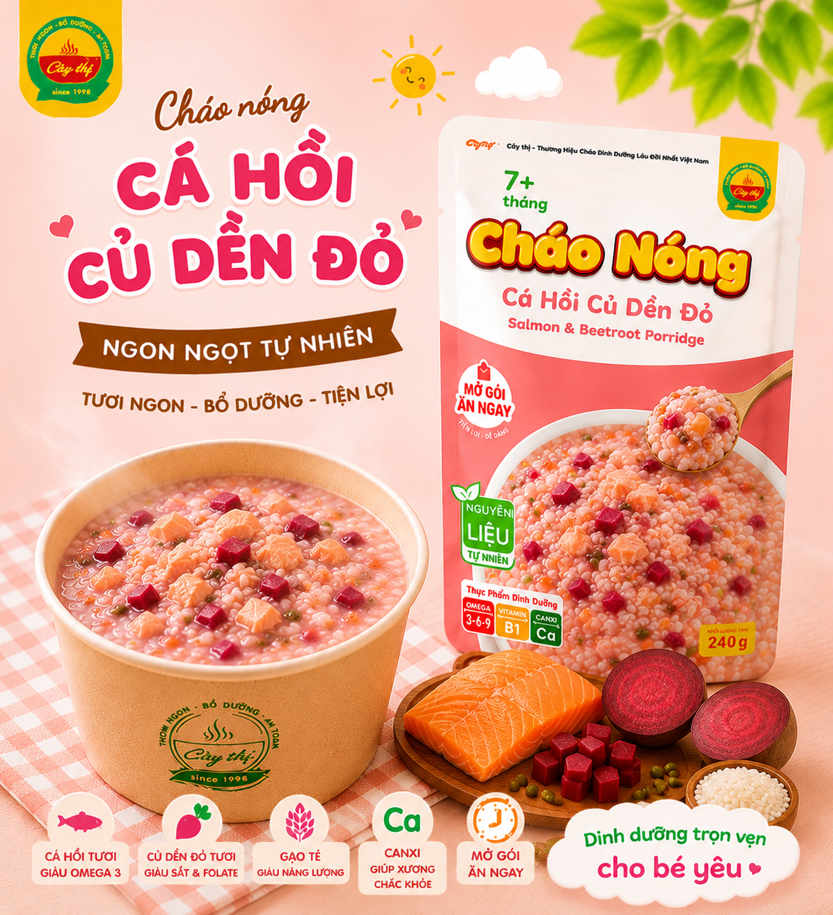 Cá hồi củ dền
